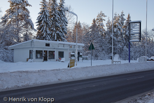 Övergiven mack utanför Norberg Övergiven mack utanför Norberg